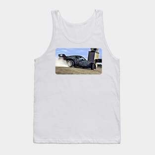 350z Custom Drift Cartoon Drawing Action Print Tank Top